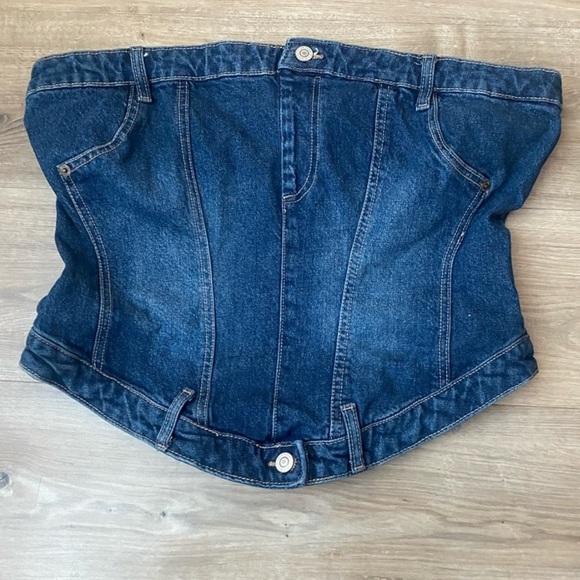 Zara denim corset top - Picture 4 of 5